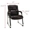 Alera Hildred Series 25 in. x 28.94 in. x 37.8 in. Guest Chair - Black Seat/Back/Chrome Base